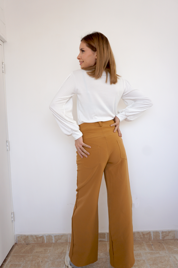Wide Leg Pant Camello