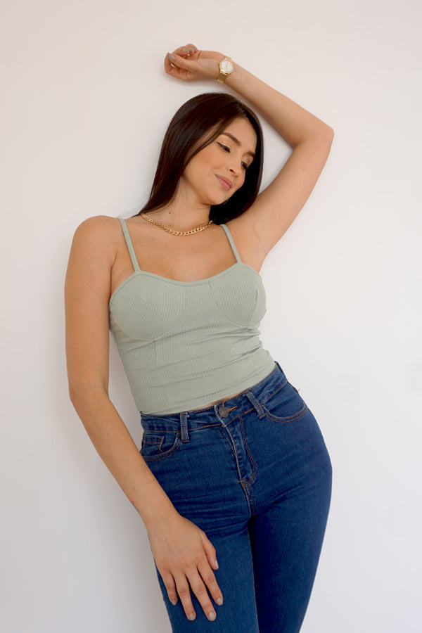 Polo Top Be Yourself Verde Menta