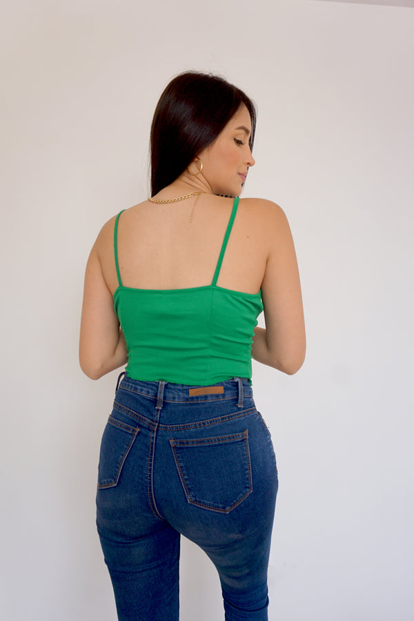 Polo Top Be Yourself Verde Perico